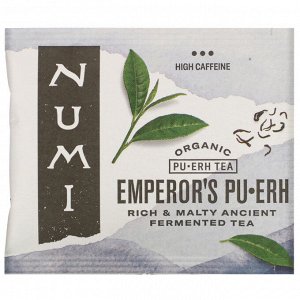 Numi Tea, Organic Pu-Erh Tea, Emperor&#x27 - s Pu-Erh, 16 Tea Bags, 1.13 oz (32 g)