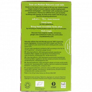 Pukka Herbs, Ванильный чай, без кофеина, 20 пакетиков, 1,41 унции (40 г)