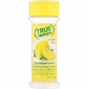 True Citrus, True Lemon, Кристаллизованный лимон, 2,12 унц. (60 г)