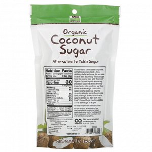 Now Foods, Real Food, органический кокосовый сахар, 16 унций (454 г)