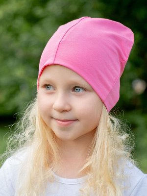Шапка Описание и параметры
Двухслойная шапка из кулирки розового цвета для девочки из тонкого эластичного трикотажа. Удобна для катания на велике и роликах. Растягивается практически на любую голову )