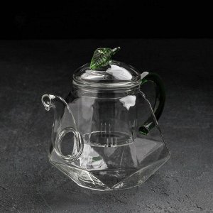Чайник заварочный «Грин», 600 мл, со стеклянным ситом