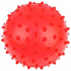 Мячик массажный, матовый пластизоль d=10 см, 22 г, цвета МИКС