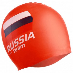 Шапочка для плавания RUSSIA team, силикон, цвета МИКС