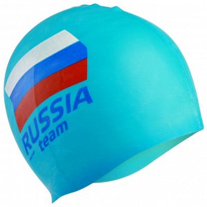 Шапочка для плавания RUSSIA team, силикон, цвета МИКС, обхват 54-60 см