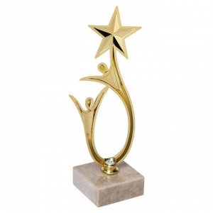 Кубок «Лучший учитель», наградная фигура, золото,18 х 5,5 см, пластик, золото
