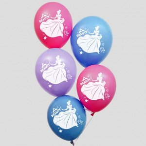 Воздушные шары "С Днем Рождения!", Принцессы 12 дюйм (набор 25 шт)