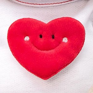 Мягкая игрушка «Зайка Ми в футболке с сердцем», 18 см