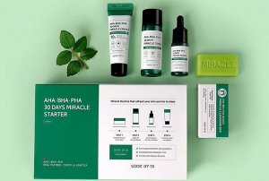 Some by mi AHA/BHA/PHA 30 Days Miracle Starter Kit Набор для проблемной кожи с кислотами (4 предмета)