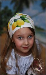 Бандана для девочки «Лимоны»