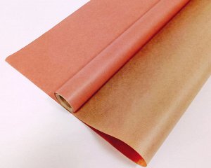 Подарочная крафт бумага в рулоне "Розовая"