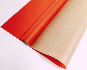 Подарочная крафт бумага в рулоне "Красная"