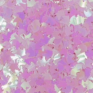 Посыпка голографическая 15 г - Единороги розовые