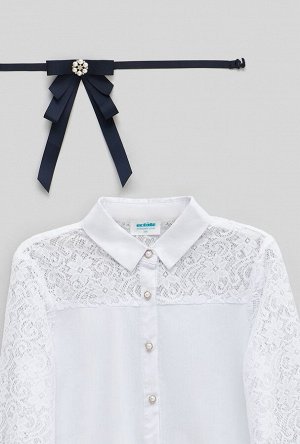 Блузка детская для девочек Glaze белый