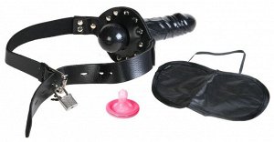 Фаллос-кляп DELUXE BALL GAG WITH DILDO