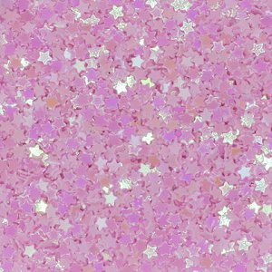 Посыпка голографическая 30 мл - Звездочки светло-розовые