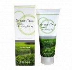 Пенка для лица с зеленым чаем 3W Clinic Lovely Foam Cleansing Green Tea