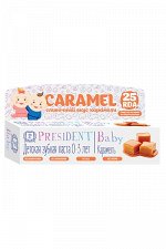 Зубная паста детская PRESIDENT Baby 0-3 Карамель (25 RDA) без фтора 30 мл