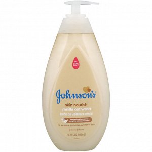 Johnson & Johnson, Skin Nourish, Vanilla Oat Wash, 16.9 fl oz (500 ml)