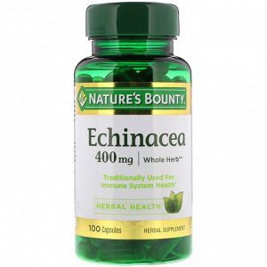 Nature&#x27 - s Bounty, Эхинацея, 400 мг, 100 капсул