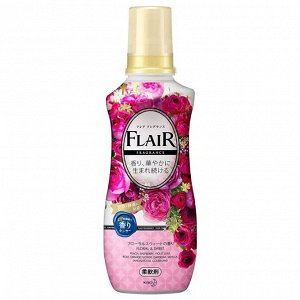 KAO "Flare Floral & Suite" Кондиционер-смягчитель для белья со свежим цветочным ароматом 570 мл,