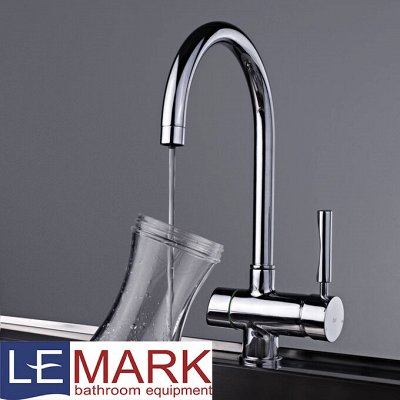 Смеситель LEMARK двойной — с краном для фильтра