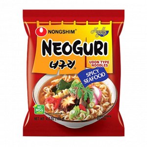 Лапша НОНГШИМ "Neoguri Ramyun"  острая со вкусом морепрод. 120г м/у 1/20