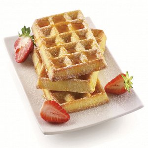 Форма для приготовления вафель Waffel Classic силиконовая красная