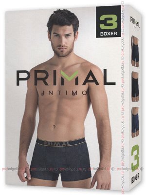 PRIMAL, B227 uomo boxer, 3 pezzi