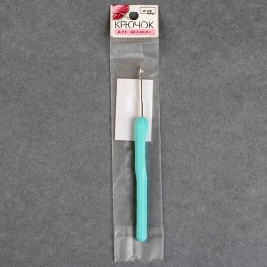 Крючок для вязания, с пластиковой ручкой, d = 3 мм, 14 см, цвет МИКС