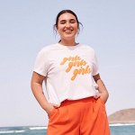 Футболка с надписью - белый