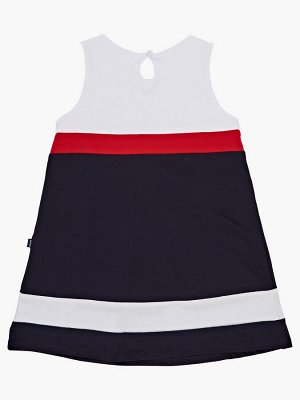 Платье (92-116см) UD 1809-1(2) син/белый
