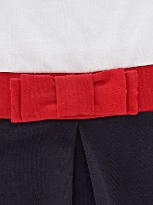 Платье (92-116см) UD 1809-1(2) син/белый