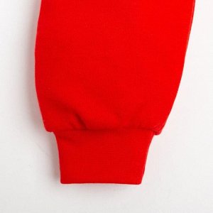 Штанишки Крошка Я "Санта", рост 62-68 см, красный