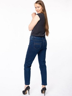 Слегка приуженные синие джинсы ЕВРО арт. M-BL73090-4108-2 р.11