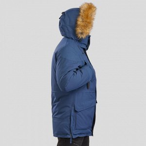 Куртка теплая водонепроницаемая для зимних походов мужская SH500 U-WARM. QUECHUA