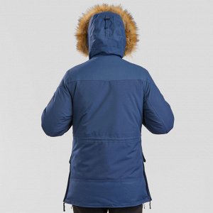 Куртка теплая водонепроницаемая для зимних походов мужская SH500 U-WARM. QUECHUA