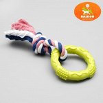 Игрушка жевательная с канатом &quot;Кусочек солнца&quot;, 8 см, микс цветов