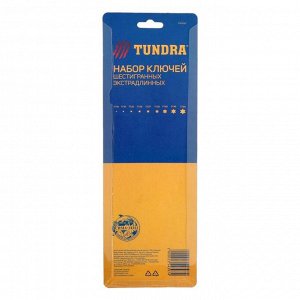 Набор ключей TUNDRA, TORX Tamper, экстрадлинные, CrV, TT10 - TT50, 9 шт.