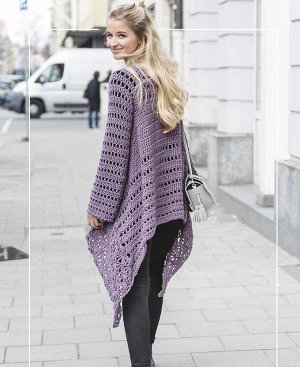 Пуловеры и кардиганы oversize. Вяжем крючком в стиле хюгге