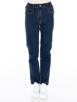 M-BL73012-4108-1--Слегка приуженные синие джинсы ЕВРО р.9,11