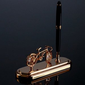 Ручка на подставке "Велосипед" с кристаллами Swarovski 16,2х16,2 см