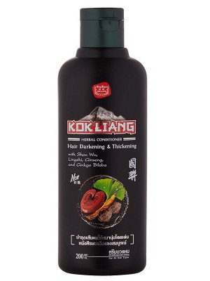 Kokliang Кондиционер 200мл бессульфатный натуральный травяной для темных волос