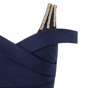 Платье женское MINAKU, цвет тёмно-синий, размер 42