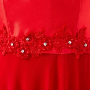 Платье женское MINAKU "Felice", длинное, размер 46, цвет красный