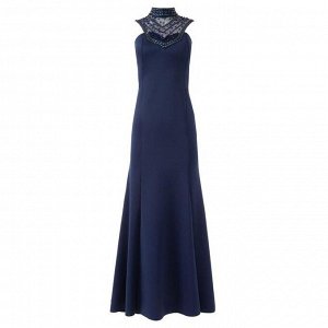 Платье женское MINAKU, цвет тёмно-синий, размер 46