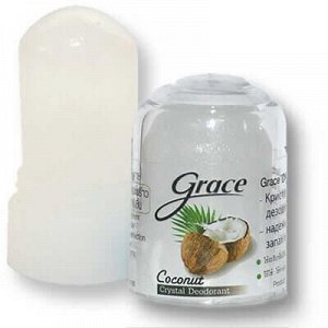 Кристаллический натуральный антибактериальный дезодорант Грейс - Кокос 40гр