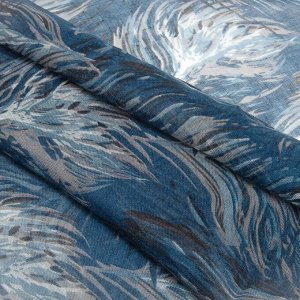 Платок женский текстильный  FC 428-1 цвет синий, р-р 96х96