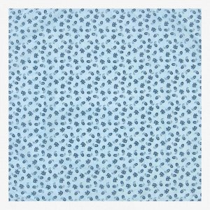 Платок женский текстильный, цвет голубой, размер 60х60