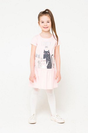 Платье для девочки Crockid К 5648 светло-лососевый к1252